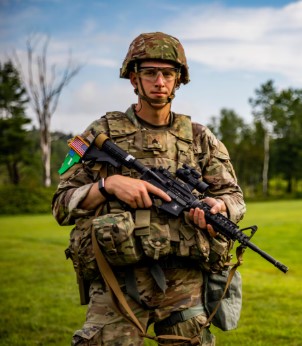 soldier in full gear